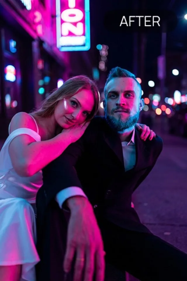 Flash Effect Neon style example