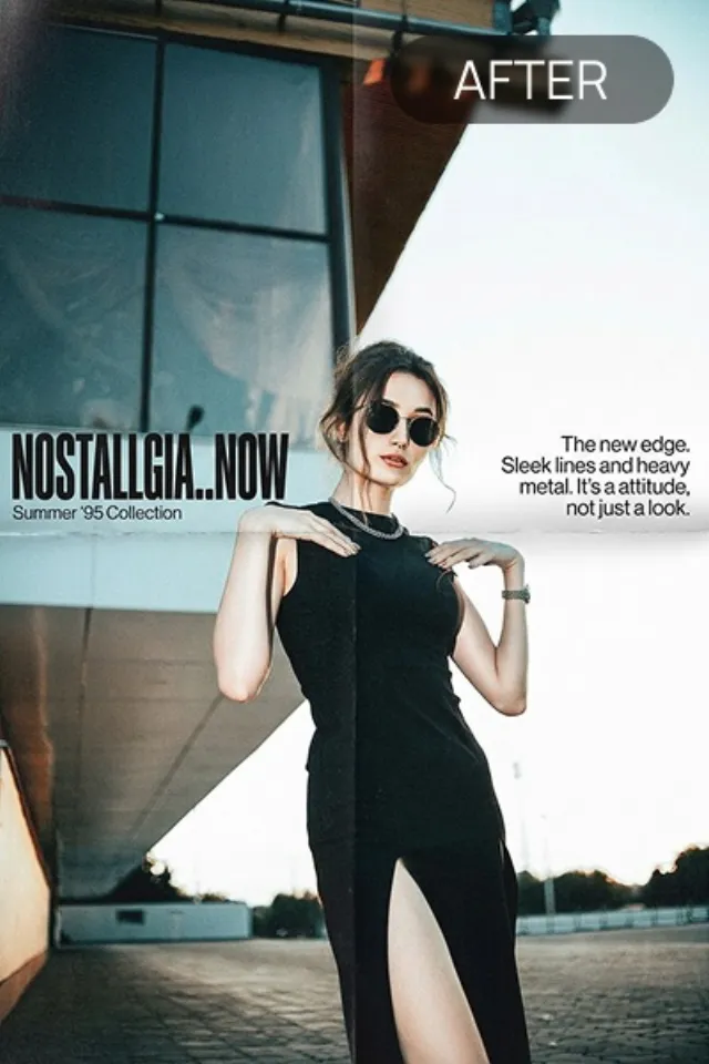 Flash Effect Editorial style example