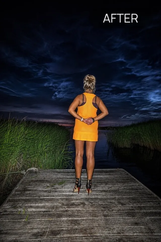 Flash Effect Fish Night style example